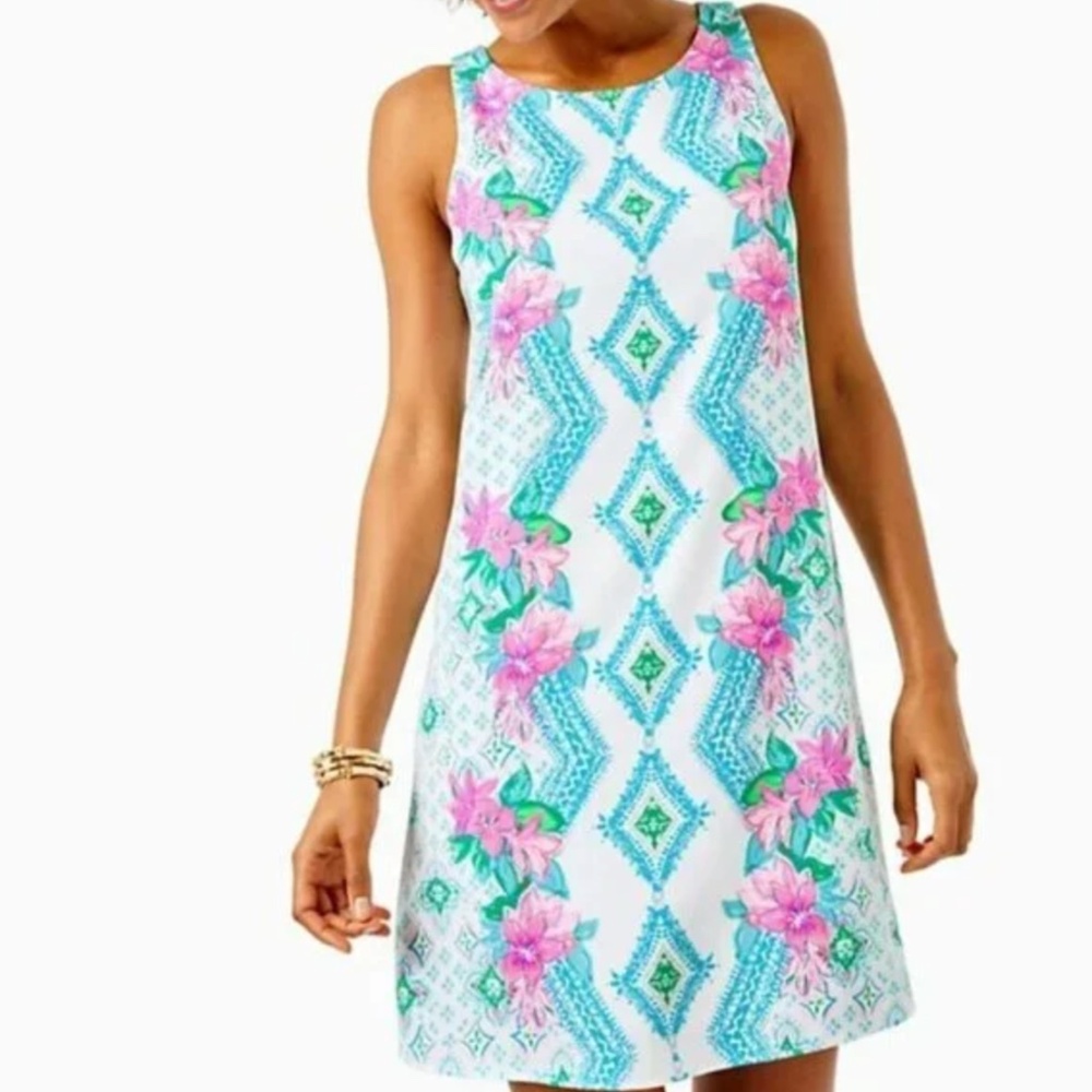 LILLY Pulitzer Girls Best Friend Jackie Shift Dress Resort White